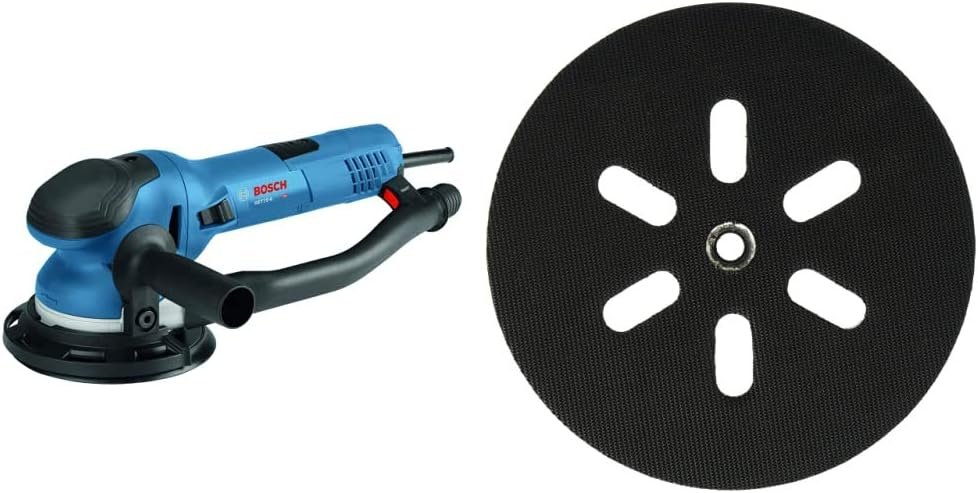 Bosch Power Tools - GET75-6N - Electric Orbital Sander, Polisher - 7.5 Amp, Corded, 6 Disc Size - features Two Sanding and RS6046 Hard Hook--Loop Sander Backing Pad